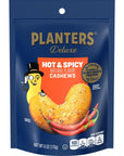 PLANTERS Deluxe Hot N Spicy Cashews 6 oz 8pack