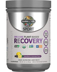 Garden of Life Sport Vegan Organic Plant Based Post Workout Muscle Recovery Powder for Men & Women - BlackBerry Lemonade 30 Servings, 100mg Magnesium, Antioxidants, Supplements, 15.7 Oz