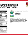 Natures Path Organic Antioxident Rich Summer Berries Boost Instant Oatmeal Cup NonGMO Vitamin C Rich 7g Plant Based Protein with Omega3 Rich Chia Seeds 194 Ounce Pack of 12