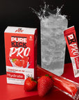 Pure Kick PRO Hydration Electrolyte Drink Mix Strawberry Ice Pop Includes 1 box with 6 packets in each box