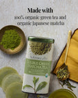 The Republic of Tea Organic Double Green Matcha, Gourmet Blend of Organic Green Tea And Matcha Powder, 50 Count