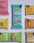 AMRITA Vegan Protein Bars Variety Pack 6 Flavors  PeanutDairy Free Soy  Gluten Free  15g Plant Based Protein Bars  High Fiber Low Sugar Meal Replacement Bar  Breakfast Bars High Protein Bars