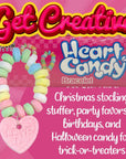 Fusion Select Color Candy Bracelet  Edible Candy Jewelry with Love Heart Charm  Sweet Treats for Kids Birthday Party Favors Pinata Filling  Individually Wrapped Fruit Flavor Snacks 1Box