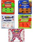 Christmas Peeps Marshmallow Candy Variety 34 Pack- 5 Flavors