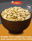 ROASTED PUMPKIN SEEDS to Eat in Shell by Premium Orchards MIXED NUTS  Salted with Sea Salt  NonGMO Vegan Fresh Healthy Snacks  Great source of Plant Protein Zinc Magnesium  Iron  1 Bag