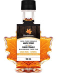 Biodélices 100 Pure Organic Maple Syrup  Premium Grade A  Quebecs Finest in Elegant Maple Leaf Bottle 169 Fl Oz Pack of 1