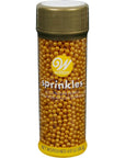 Wilton Sugar Pearls, 141 gram, Gold, Non Toxic