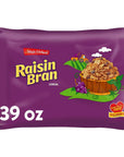 MaltOMeal Raisin Bran Cereal Wheat Flakes and Raisins Breakfast Cereal Large Cereal for Family 39 OZ Resealable Cereal Bag