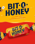 Bit O Honey Candy  2 Pounds  Approx 175 Traditional Christmas Candy  Bulk Candy Individually Wrapped  Classic Candy  Chewy Candy  Perfect Holiday Candy  Honey Candy for Festive Season