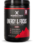 Wilderness Athlete - Energy & Focus | Energy Booster for Women & Men - Energy Drink Mix with Natural Caffeine - Low-Carb, Zero Sugar Energy Drink Powder - 30 Serving Energy Drink Tub (Wild Berry)