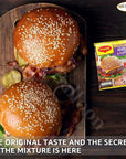 Maggi Burger Spice Seasoning Premium Herb Blend Powder 4 Packs = 4.23 oz / 120 gm