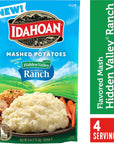 Idahoan Mashed Potatoes seasoned with Hidden Valley Original Ranch 4 oz Pack of 12