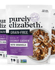 Purely Elizabeth, Coconut Cashew, Keto Granola, Grain-Free, Paleo (3 Ct, 8oz Bags)