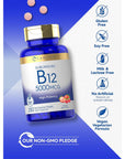 Carlyle Vitamin B12 5000mcg | 250 Fast Dissolve Tablets | Natural Berry Flavor | Vegetarian, Non-GMO, Gluten Free