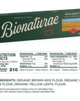 Bionaturae Spaghetti Pasta Noodles - Gluten Free Spaghetti Pasta, Rice & Lentil Pasta, Kosher, High Protein, Non-GMO, USDA Certified, Gluten Free Spaghetti Noodles, Crafted in Italy - 12 Oz, 6 Pack