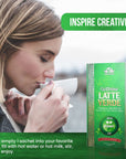 Vida Divina Latte Verde  Energizing Reishi  Matcha Blend for Healthy Life Style  Liver  Heart Support Weight Control Energy  Focus 20 Sachets