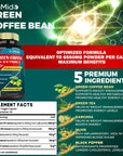 Green Coffee Bean Extract Capsules 6550mg, 3 Months Supply with Garcinia, Olive, Green Tea, Kidney, Black Pepper | Support Weight Management, Improves Energy Booster Supplement Herbs