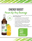 Monin  Energy Boost Liquid Energy Supplement Subtle Tea Flavor Zero Added Sugar Great for Coffee Soda  More LowCalorie Contains Natural Caffeine GlutenFree Clean Label 1 Liter  Pump