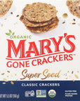 Marys Gone Crackers Super Seed Classic Crackers 55 oz