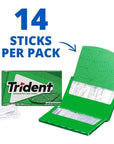 Trident Spearmint Sugar Free Gum, 24 Packs of 14 Pieces (336 Total Pieces)