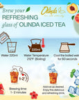 Olinda Pineapple  Mango Sweetened Iced Tea Caffeinated Brew Hot or Cold 25 Tea Bags  Pack of 1