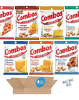 Combos Variety Snack Peak Gift Box (7 - 6.3 oz bags) - Pizza Pretzel, Honey Mustard, Cheese Cracker, Buffalo Blue Cheese, Pizza Cracker, Cheese Pretzel, Cheddar Bacon