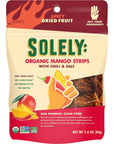 SOLELY Organic Dried Mango Strips with Chili and Salt 28 oz  Three Ingredients  Vegan  NonGMO  No Added Sugar