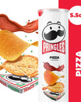 Pringles Potato Crisps Chips, Lunch Snacks, On-The-Go Snacks, Pizza, 5.5oz Can (1 Can)