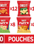 CheezIt Cheese Crackers Baked Snack Crackers Lunch Snacks Variety Pack 40 Pouches