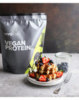 VIVO Vegan Protein Powder - 0.7 oz of Plant-Based Protein per Scoop, 30 Servings (33.8 oz) (Dark Chocolate)