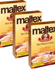 Maltex Hot Wheat Cereal Toasted Wheat and Malted Barley 20 Ounce Pack of 3