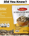 MIXED NUTS Roasted Sunflower Seeds by Premium Orchard  Original Lightly Salted Sunflower Seed InShell with Sea Salt Non GMO Gluten Free Snack Vegan KETO Friendly Snacks Low Carb Snack  3 Bags