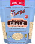 Bobs Red Mill Gluten Free Oats Rolled Quick Cooking - 28 Ounce