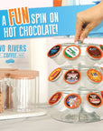 Two Rivers Coffee Hot Chocolate Pods Single Serve Cocoa Variety Sampler Pack Compatible with 20 Keurig KCup Brewers 40 Count