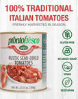 Semi Dried Tomatoes in Oil 275 oz Italian Sundried Tomatoes Soft Oven Roasted Tomatoes by Greci Pronto Fresco