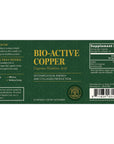 Global Healing Bio-Active Copper Supplement Cu1 - Cuprous Nicotinic Acid Helps Detox Body From Within - Supports Immune System & Red Blood Cell - Niacin Vitamin B3 Chelated Copper - 30 Capsules