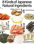 Dashi - Umami Powder Soup Stock - Japanese Food, Bonito Flakes, Kelp, Mushroom, 8g×30pacs?YAMASAN?