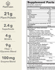 PlantFusion Complete Lean Plant Based Protein Powder - Prebiotic Fiber, Superfoods & Digestive Enzymes - Vegan, Gluten Free, Soy Free, Non-GMO - Chocolate Brownie 1.85 lb