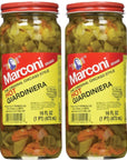 Marconi  The Original Chicago Style Hot Giardiniera  16 oz 2 Pack