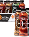 Clear Cut Hero HeroAid Sports Drink Spartan Unbreakable Variety Pack  670mg of Essential Electrolytes Natural Flavors  Ingredients LowCalorie  16 Fl Oz Pack of 12