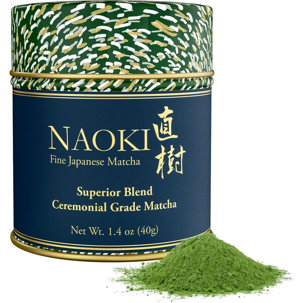 Naoki Matcha Superior Ceremonial Blend - Authentic Japanese First Harvest Ceremonial Grade Matcha Green Tea Powder from Uji, Kyoto (40g / 1.4oz)