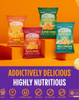 Outstanding Foods 125 oz Vegan Cheese Puffs  Outstanding Cheese Balls with 5g of Protein and 20 Essential Vitamins and Nutrients  Gluten Free and Dairy Free Snacks  Chedda 8 Pack