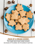 Turkey Hill Sugarbush 100 Pure Canadian Premium Maple Syrup Cream Filled Cookies  AllNatural Maple Leaf Shape Delicious Cookies 2 Pack Cream Cookies