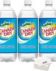 Canada Dry Club Soda 338 Oz Pack of 3 with Bay Area Marketplace Napkins