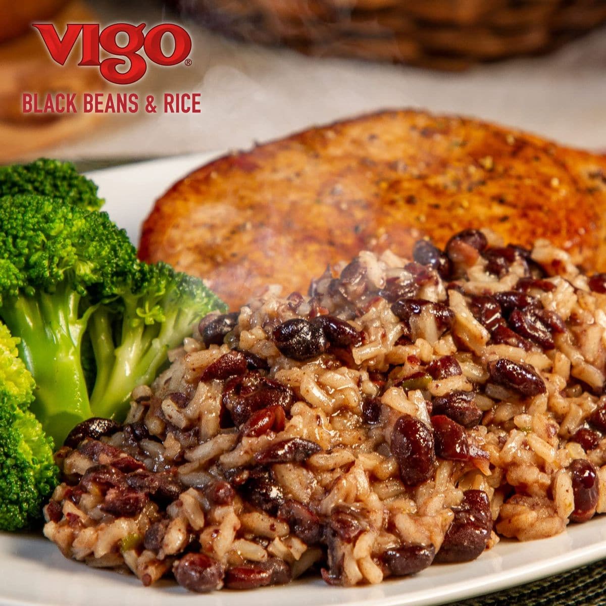 Vigo Authentic Black Beans  Rice Low Fat 8oz Black Beans  Rice Pack of 12