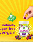 Nutracelle NUTRAMIN Energy Boost Vitamin Gummy - Skip The Coffee & Boost Your Energy, Caffeine-Free, Sugar-Free, Vegan, B12, Green Tea, Ashwagandha, Garcinia Cambogia, Raspberry Adaptogen - 90 ct