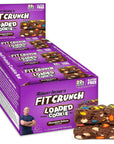 FITCRUNCH Loaded Cookie Protein Bar High Protein Gluten Free Protein Snack 12 Cookie Bars Chocolate Deluxe