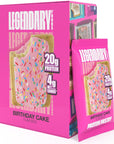 Legendary Foods 20 gr Protein Pastry | Low Carb Tasty Protein Bar Alternative | Keto Friendly | No Sugar Added | High Protein Snacks | Gluten Free On-The-Go Breakfast | Keto Food - Birthday Cake (8-Pack)