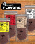 Old Trapper Double Eagle Beef Jerky Peppered Flavor 21oz 80Count Package Natural Wood Smoked Meat Snacks 10 Grams of Protein and 80 Calories per Serving Pack of One