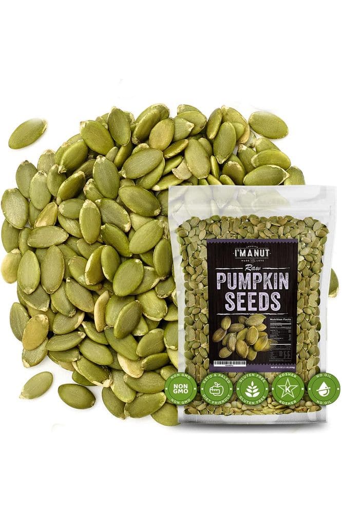 Raw Pumpkin Seeds (Papitas) 16 oz (1 lb) | No Preservatives | Batch Tested Gluten &amp; Peanut Free | Non-GMO | NO PPO | 100% Natural | Resealable Bag | Healthy | Premium Grade